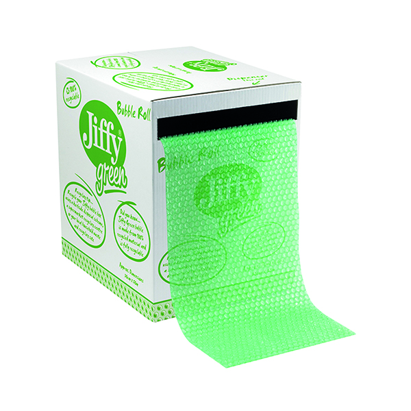 Jiffy Recycled Bubble Box Roll 300mmx50m Green 43010