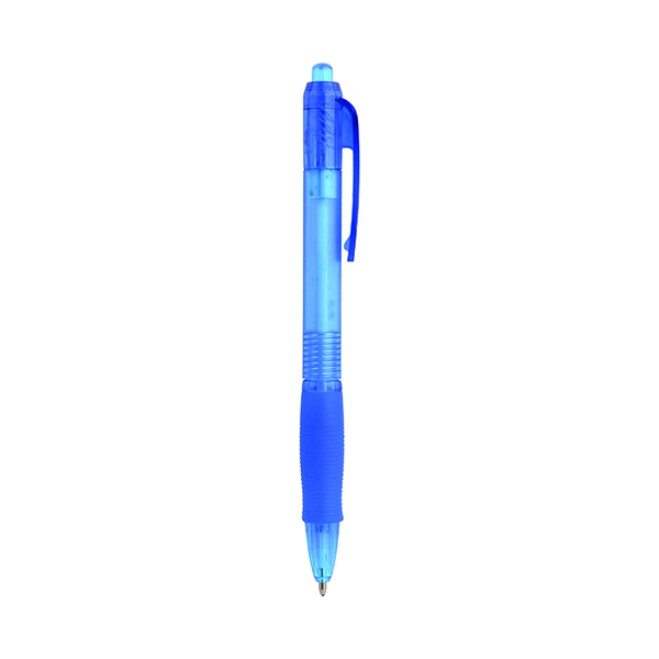 Q-Connect Retractable Ballpoint Pen Medium Blue (Pack of 10) KF00268