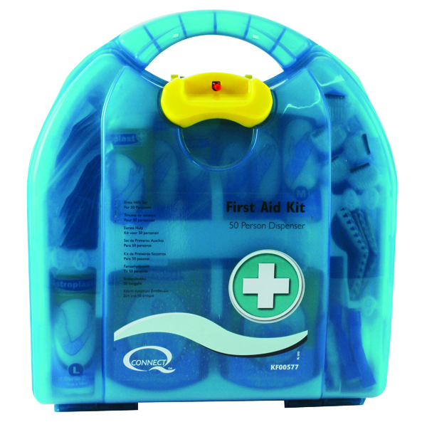 Q-Connect 50 Person Wall-Mountable First Aid Kit 1002453