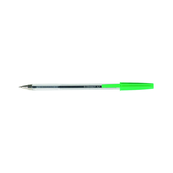 Q-Connect Ballpoint Pen Medium Green (Pack of 50) KF01043