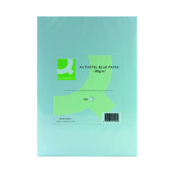 Q-Connect+Blue+Coloured+A4+Copier+Paper+80gsm+Ream+%28Pack+of+500%29