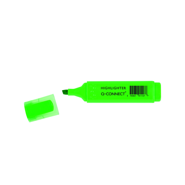 Q-Connect Green Highlighter Pen (Pack of 10) KF01113
