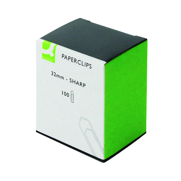 Q-Connect+Paperclips+No+Tear+32mm+%28Pack+of+1000%29+KF01312Q