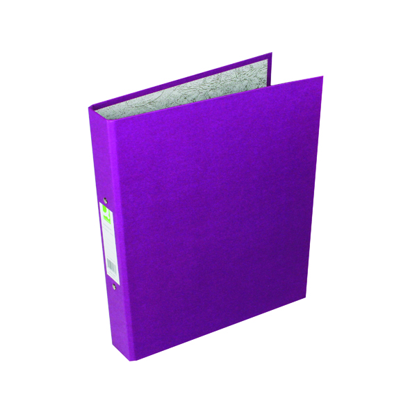 Q-Connect+2+Ring+25mm+Paper+Over+Board+Purple+A4+Binder+%28Pack+of+10%29+KF01475