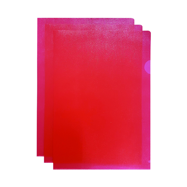 Q-Connect Cut Flush Folder A4 Red (Pack of 100) KF01485
