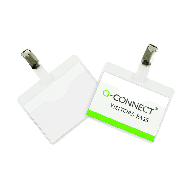 Q-Connect Visitor Badge 60x90mm (Pack of 25) KF01560