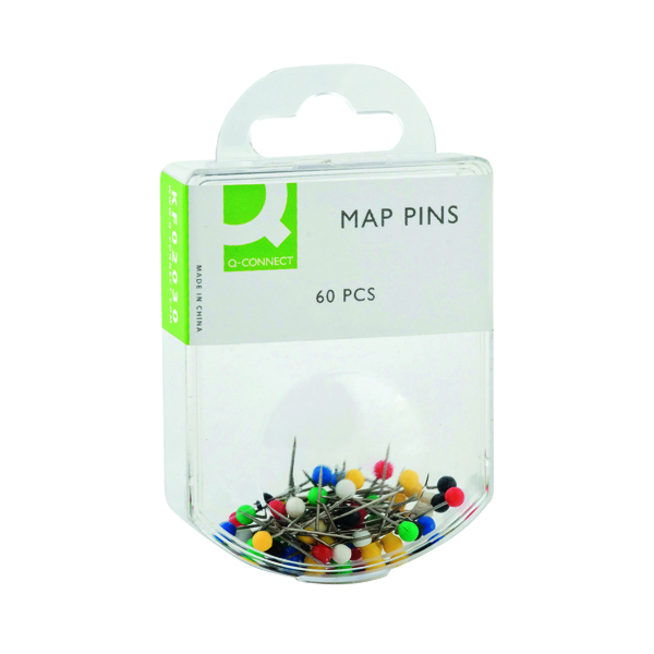 Q-Connect Map Pins Assorted (Pack of 600) KF02030Q