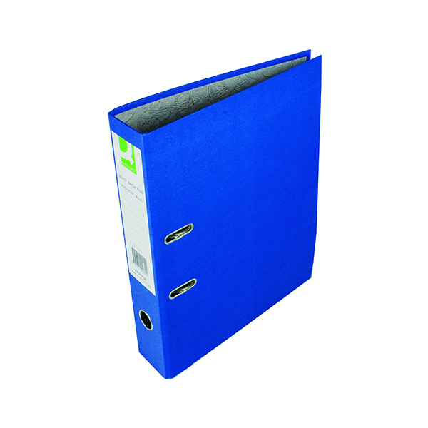 Q-Connect Lever Arch File Paperbacked Foolscap Blue (Pack of 10) KF20030