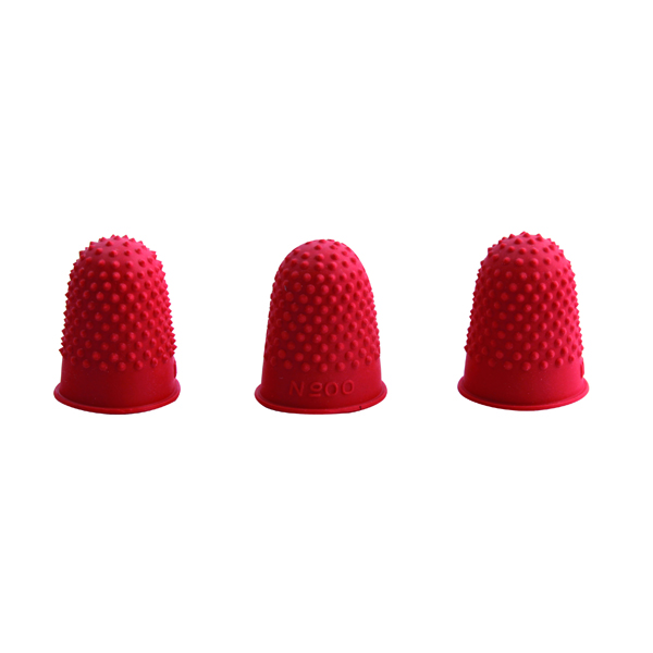 Q-Connect+Thimblettes+Size+00+Red+%28Pack+of+12%29+KF21507