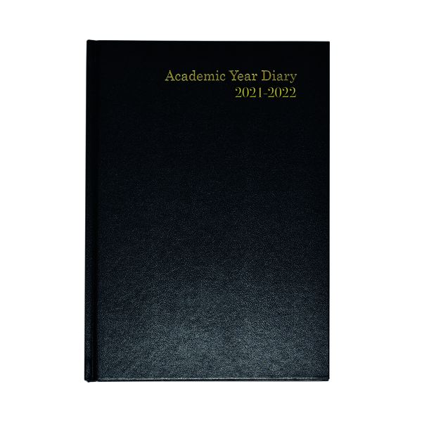 Academic Diary Week To View A5 Black 2021-22 KF3A5ABK21