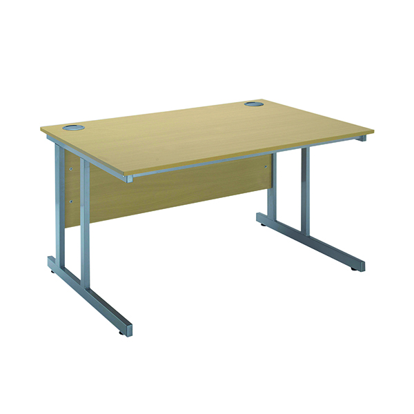 Serrion Rectangular Cantilever Desk 1500mm Ferrera Oak KF838518