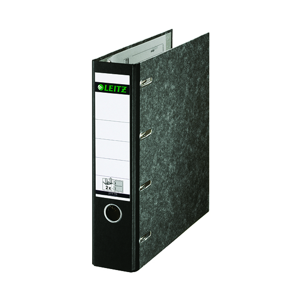 Leitz+180+Double+Lever+Arch+File+80mm+Black+%28Pack+of+5%29+10920000