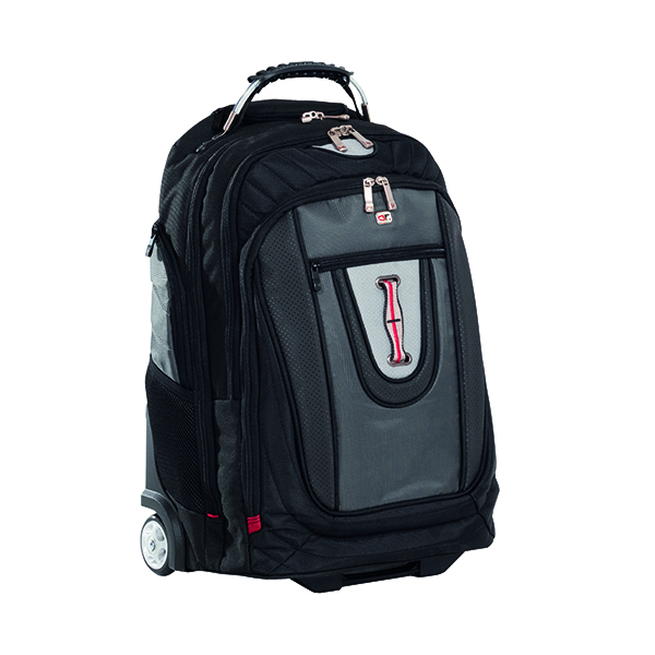 Gino Ferrari Brio Wheeled Backpack Black/Grey GF506