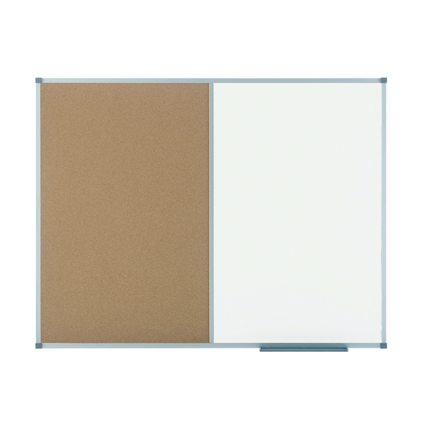 Nobo Elipse Combination Board Magnetic Dry Wipe/Cork 1200x900mm 1901588