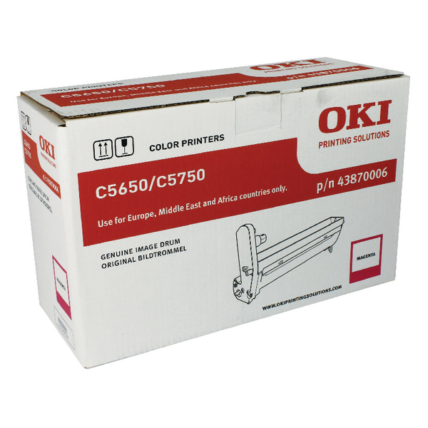 Oki+C5650%2FC5750+Magenta+Image+Drum+43870006
