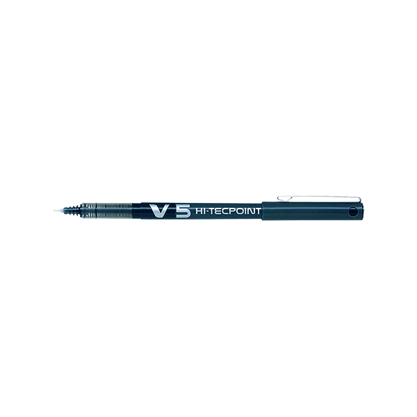 Pilot+V5+Hi-Tecpoint+Ultra+Rollerball+X+Fine+Black+%28Pack+of+12%29+BXV501