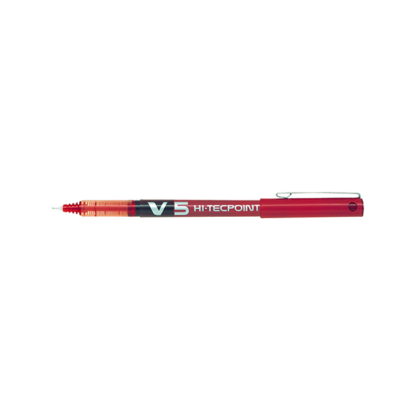 Pilot+V5+Hi-Tecpoint+Ultra+Rollerball+X+Fine+Red+%28Pack+of+12%29+BXV502