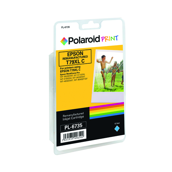 Polaroid+Epson+79XL+Remanufactured+Inkjet+Cartridge+Cyan+T790240-COMP+PL