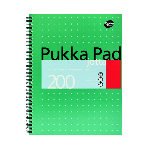 Pukka+Pad+Ruled+Wirebound+Metallic+Jotta+Notebook+200+Pages+80gsm+A4+%28Pack+of+3%29+JM018