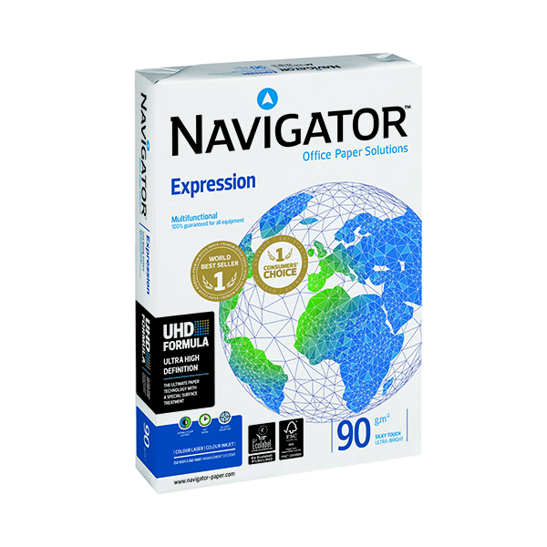 Navigator+Expression+A4+Paper+90gsm+%28Pack+of+2500%29+NAVA490