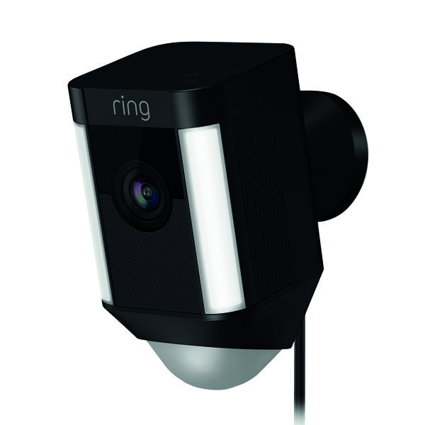 Ring Spotlight Cam Black Wired UK 8SH2P7-BEU0