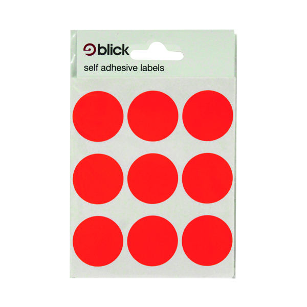 Blick+Coloured+Labels+in+Bags+Round+29mm+Dia+36+Per+Bag+Red+%28Pack+of+720%29+RS005155