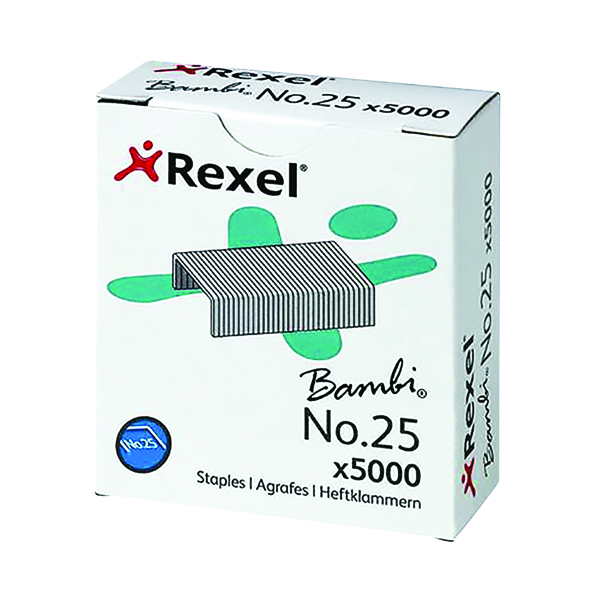 Rexel+No.+25+Staples+4mm+%28Pack+of+5000%29+05025