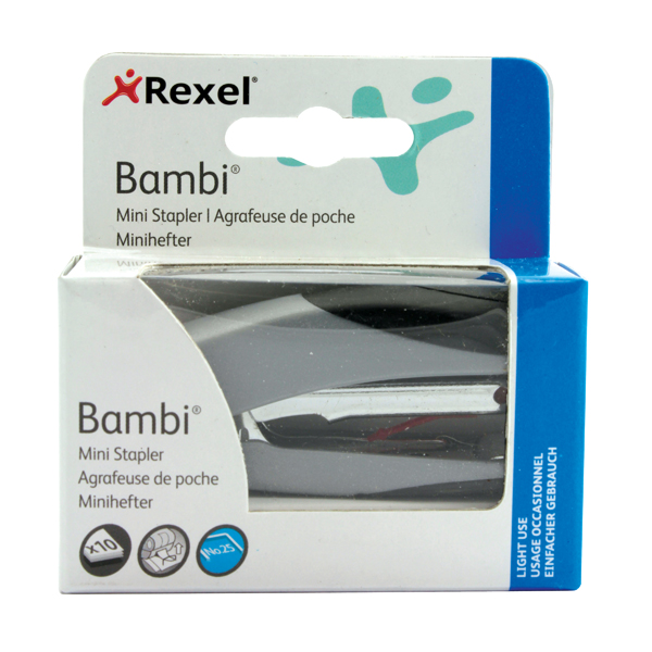 Rexel+Bambi+Mini+Stapler+%2812+Sheet+Capacity%2C+Supplied+with+1%2C500+No+25+Staples%29+2100154