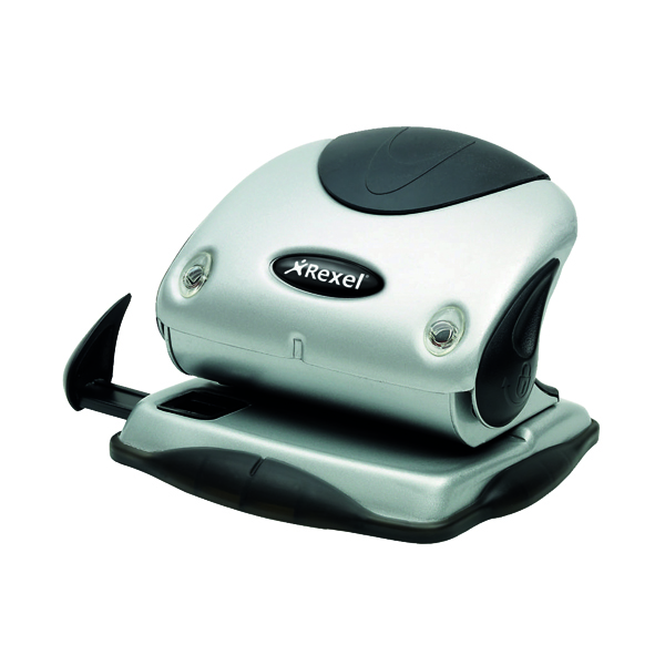 Rexel+Precision+P215+Hole+Punch+Silver%2FBlack+2100738