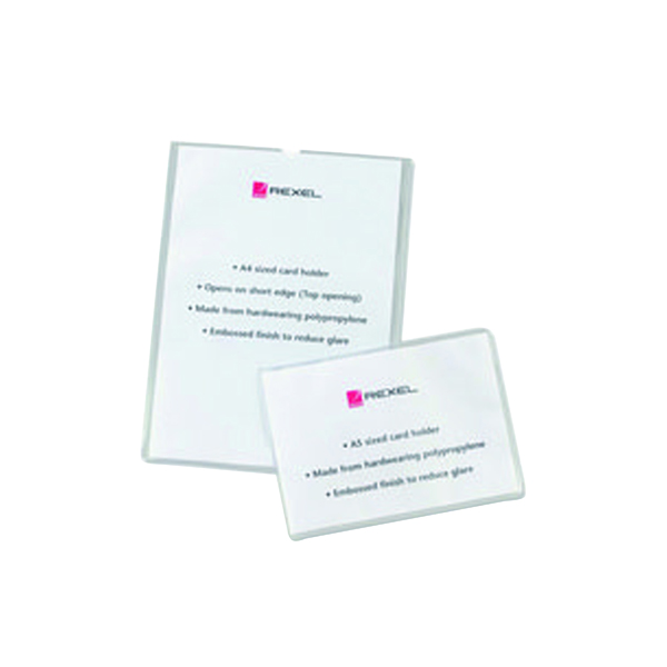 Rexel Card Holders Polypropylene A4 Clear (Pack of 25) 12092