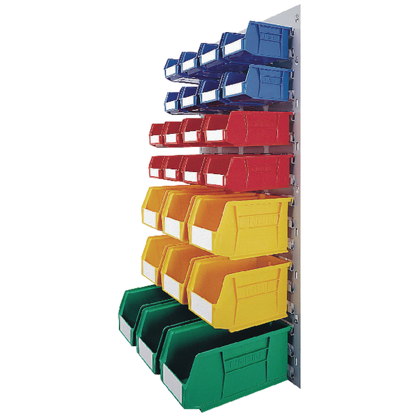 Vfm Coloured Wall Mounted Storage Bin Unit Comes With 25 Vfm Coloured Wall Mounted Storage Bin