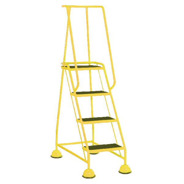 Yellow 4 Tread Step Ladder (Load capacity: 125kg) 385141