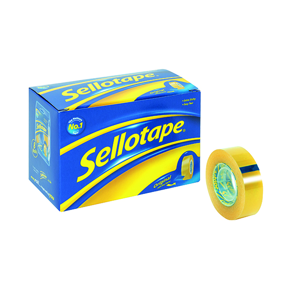 Sellotape+Original+Golden+Tape+18mmx33m+%28Pack+of+8%29+1443251