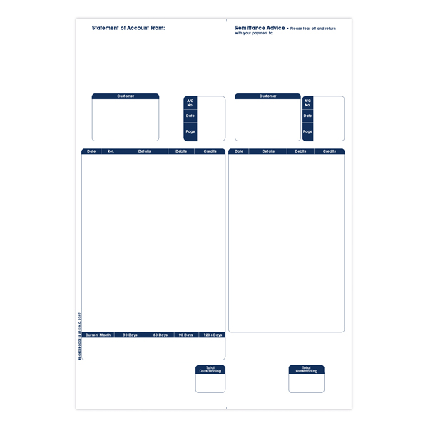 Custom+Forms+Sage+A4+1-Part+Laser+Sales+Ledgers+90gsm+%28Pack+of+500%29+SE85S