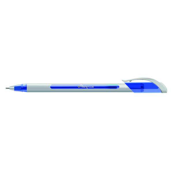 Platignum+S-Tixx+Ballpoint+Pen+Blue+%2812+Pack%29+50512