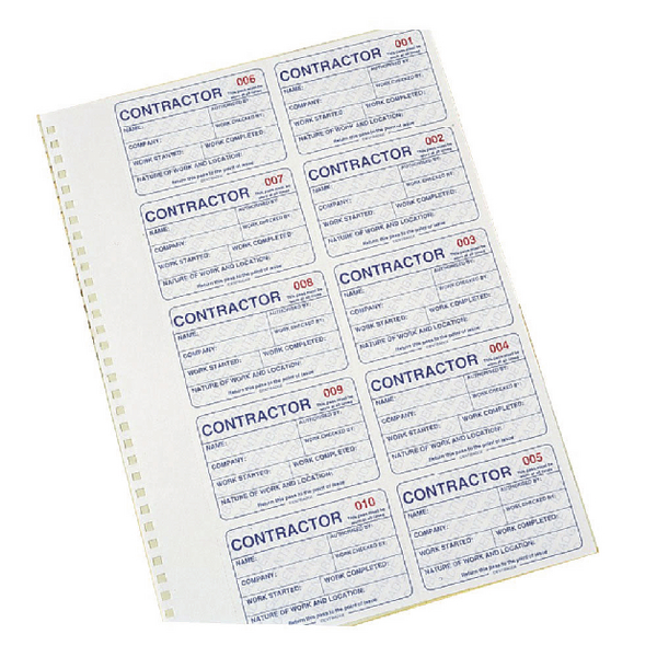 Identibadge+Contractors+Management+System+Duplicate+Refill+IBCONR