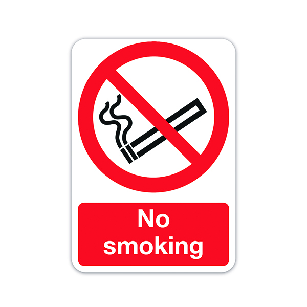 Safety Sign No Smoking A5 PVC ML02051R