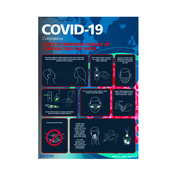 Covid-19 Steps To Minimise S/A Vinyl A3 FA062A3SAV