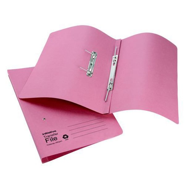 Initiative+Transfer+Spring+File+Foolscap+285gsm+Pink