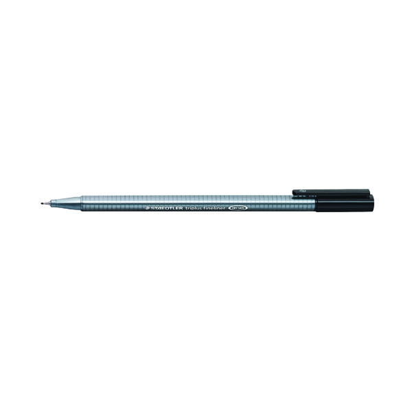 Staedtler Triplus Fineliner Pen 0.3mm Black (Pack of 10) 3349