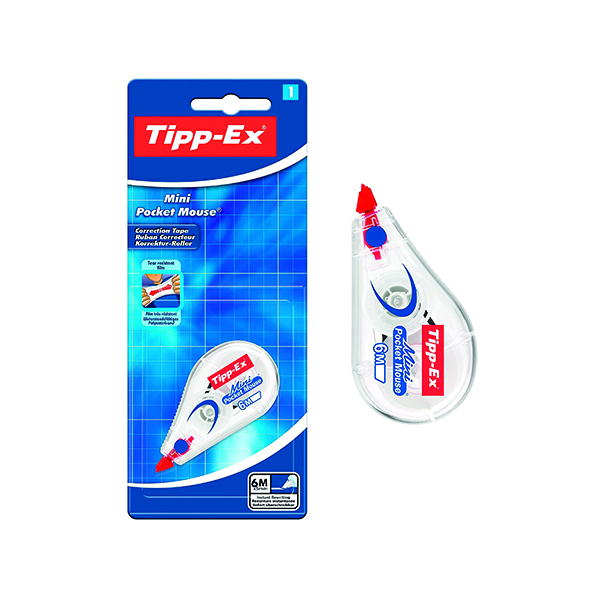 Tipp-Ex+Mini+Pocket+Mouse+Correction+Blister+%28Pack+of+10%29+128704