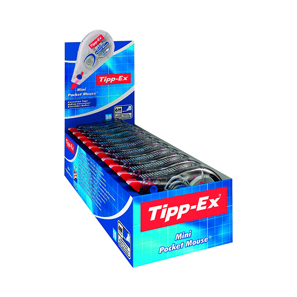 Tipp-Ex+Mini+Pocket+Mouse+Correction+Roller+%28Pack+of+10%29+812878