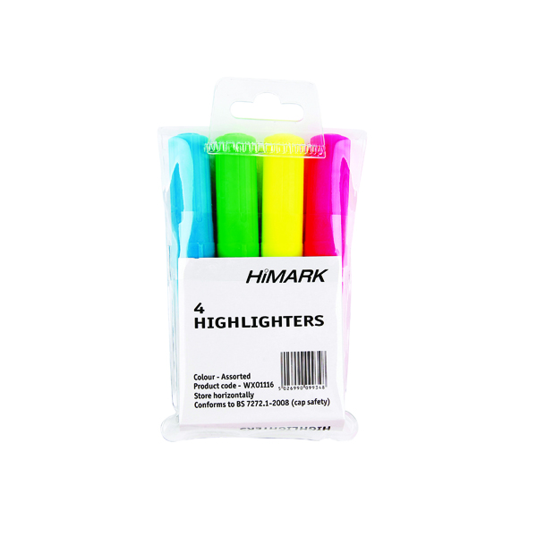 Hi-Glo+Highlighters+Assorted+%28Pack+of+4%29+7910WT4