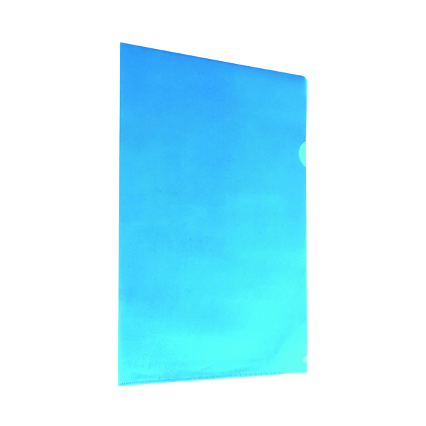 Blue+Cut+Flush+Folders+%28Pack+of+100%29+WX01486