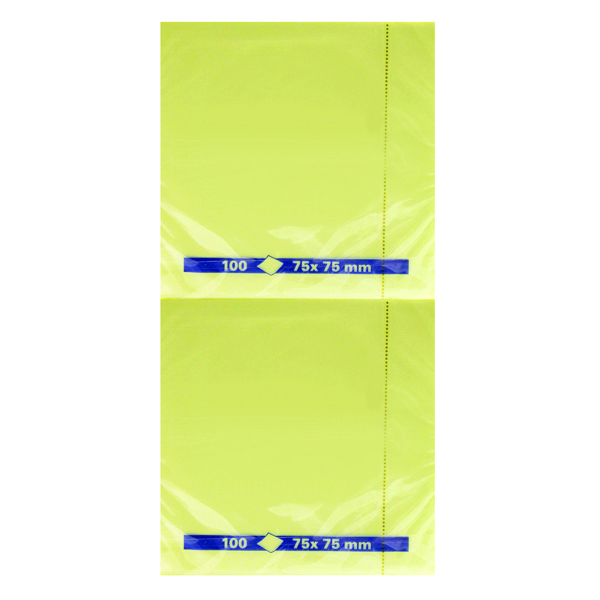 Yellow+Repositionable+Quick+Notes+Pad+75+x+75mm+%28Pack+of+12%29+WX10502