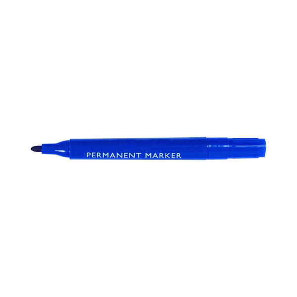 Blue+Permanent+Bullet+Tip+Marker+%28Pack+of+10%29+WX26046
